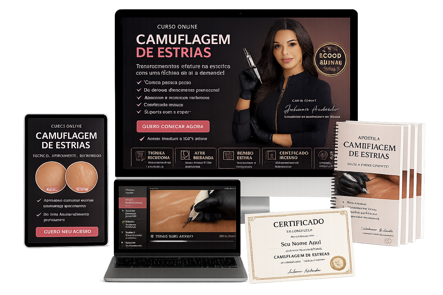 Mockup do Curso
